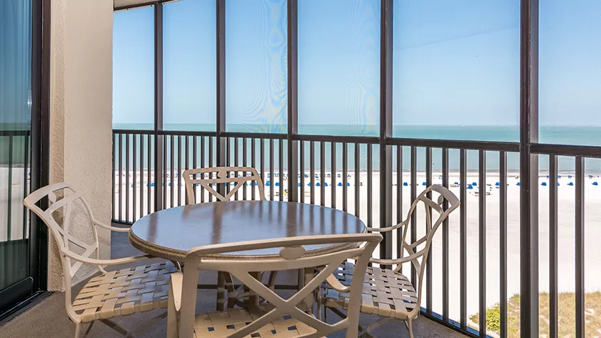 Private screened balconies