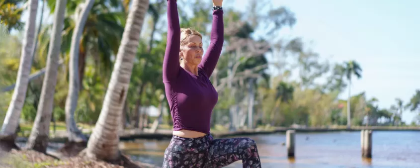Relaxing yoga at Edison and Ford Winter Estates